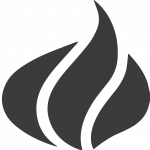 CBN Europe Flame Logo - black